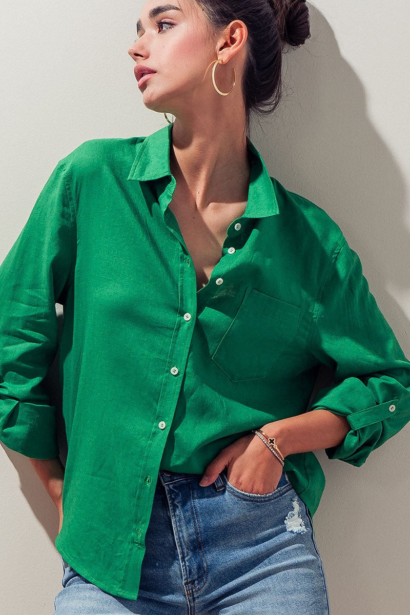 The Everyday Button Down (Green)