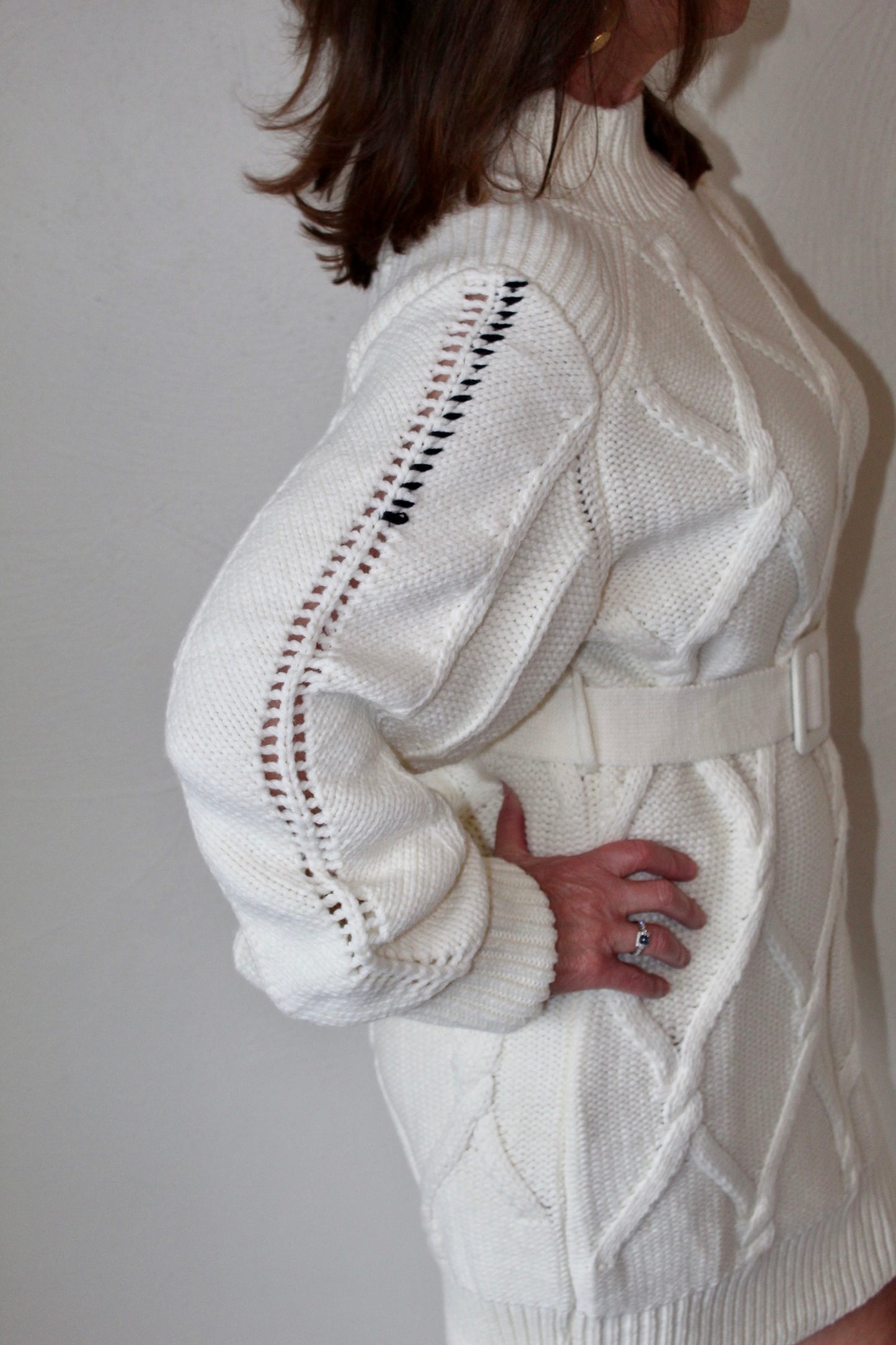 Whip Stitch Cable Knit Dress