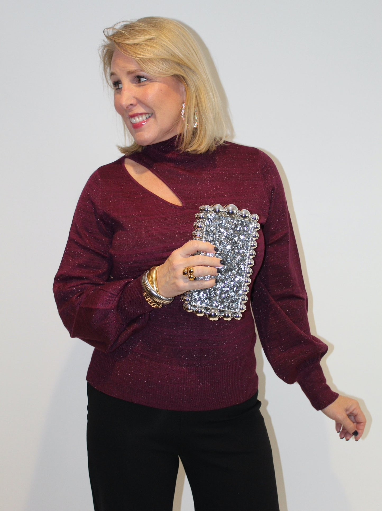 Purple Shimmer Sweater