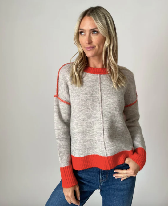 Colorblock Crewneck