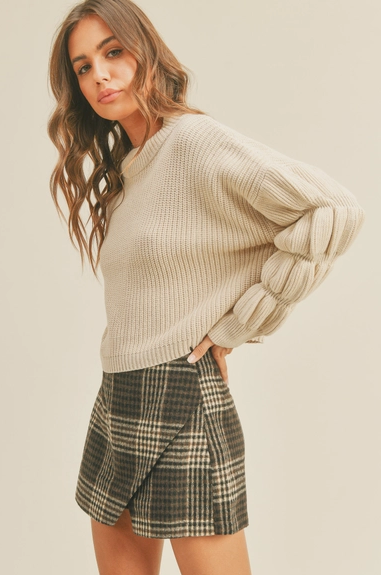 Detailed Mock Sweater (2 colors)