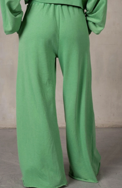 Rib Wide Leg Sweat