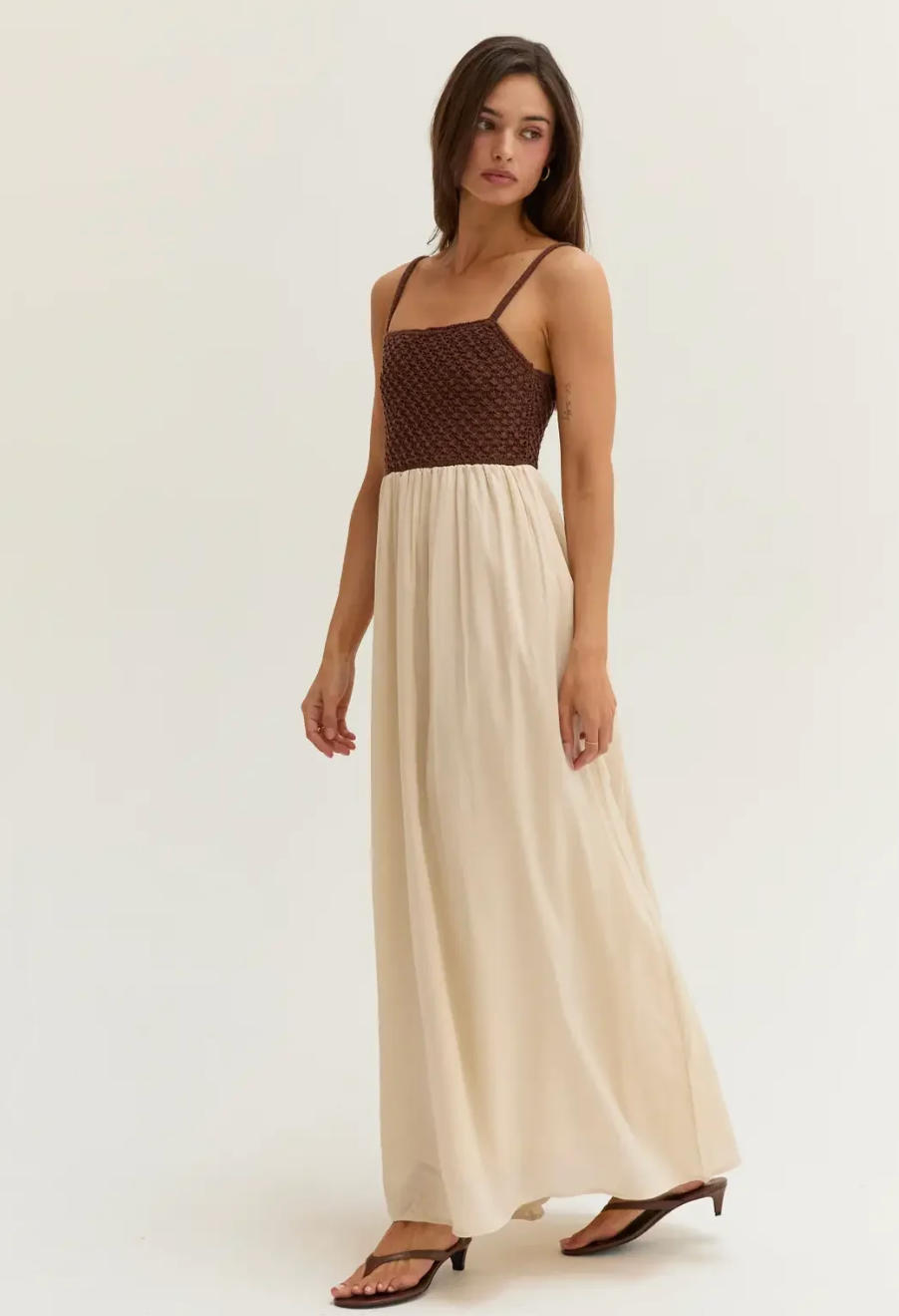 Jane Weave Mixed Media Dress