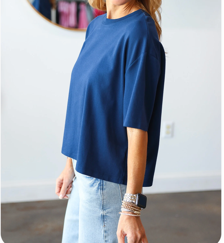 Maddox Navy Tee