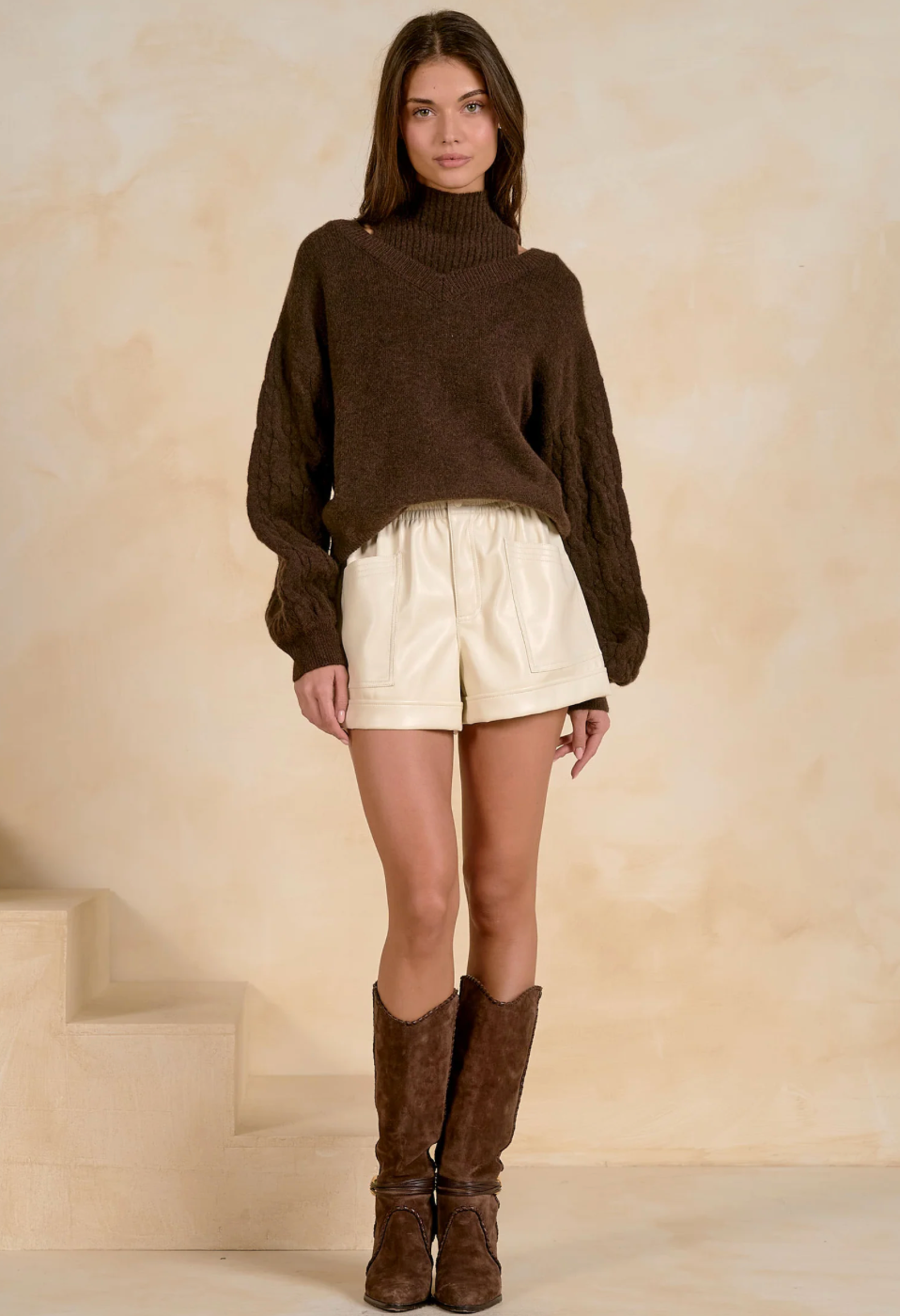 Layered Brown Sweater