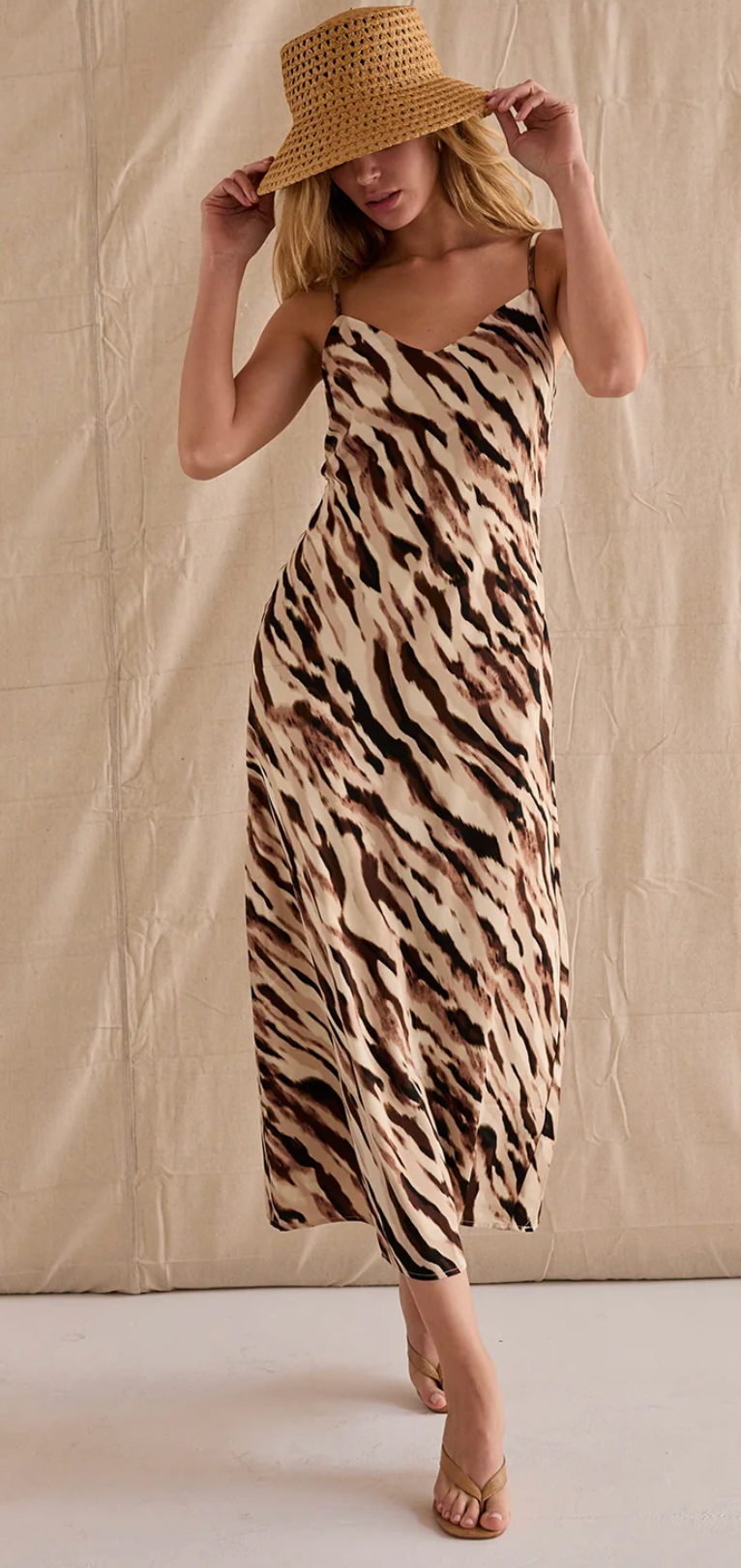 Kira Abstract Slip On Dress