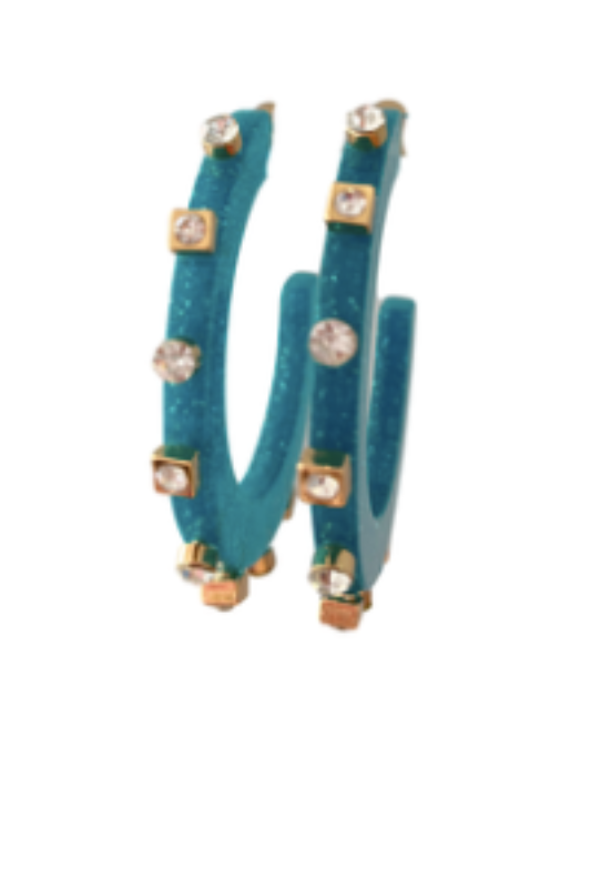 E. Confetti City Girl Hoop (Large)