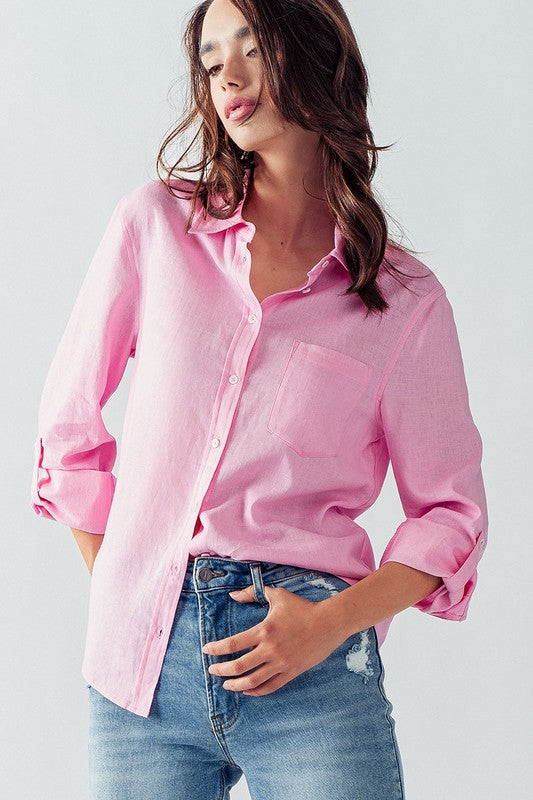 The Everyday Button Down (Pink)