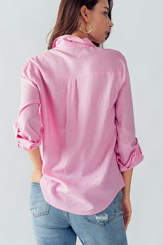The Everyday Button Down (Pink)