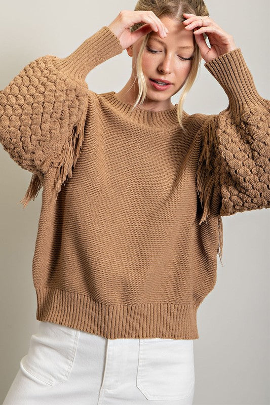 Fringe Knit Sweater (COCO)