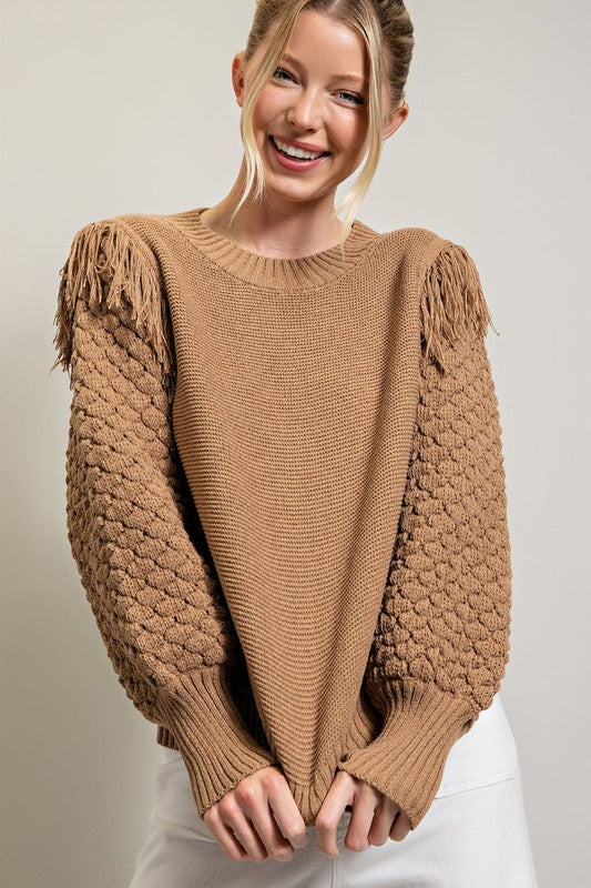 Fringe Knit Sweater (COCO)