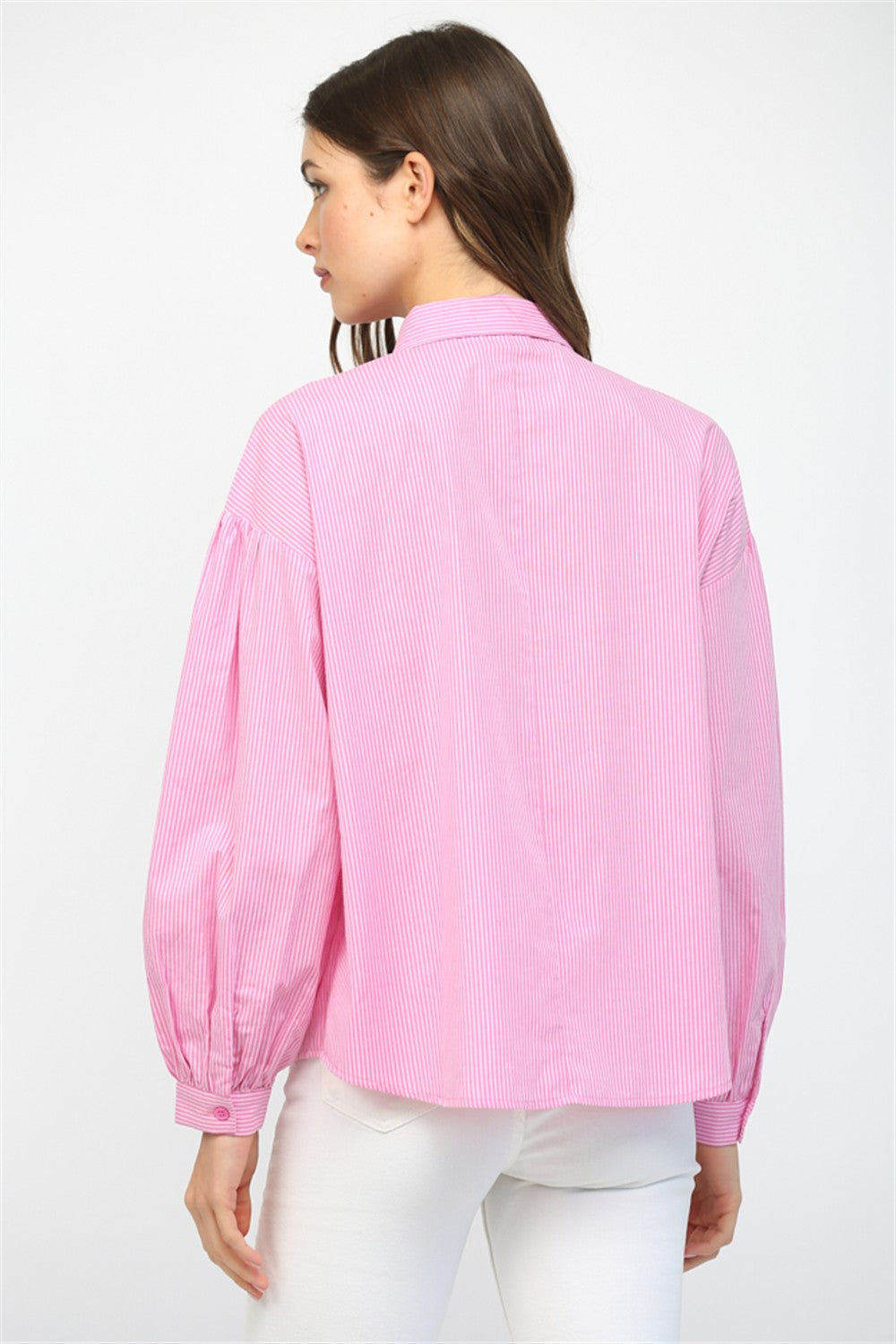 Pink Pinstripe Button Down