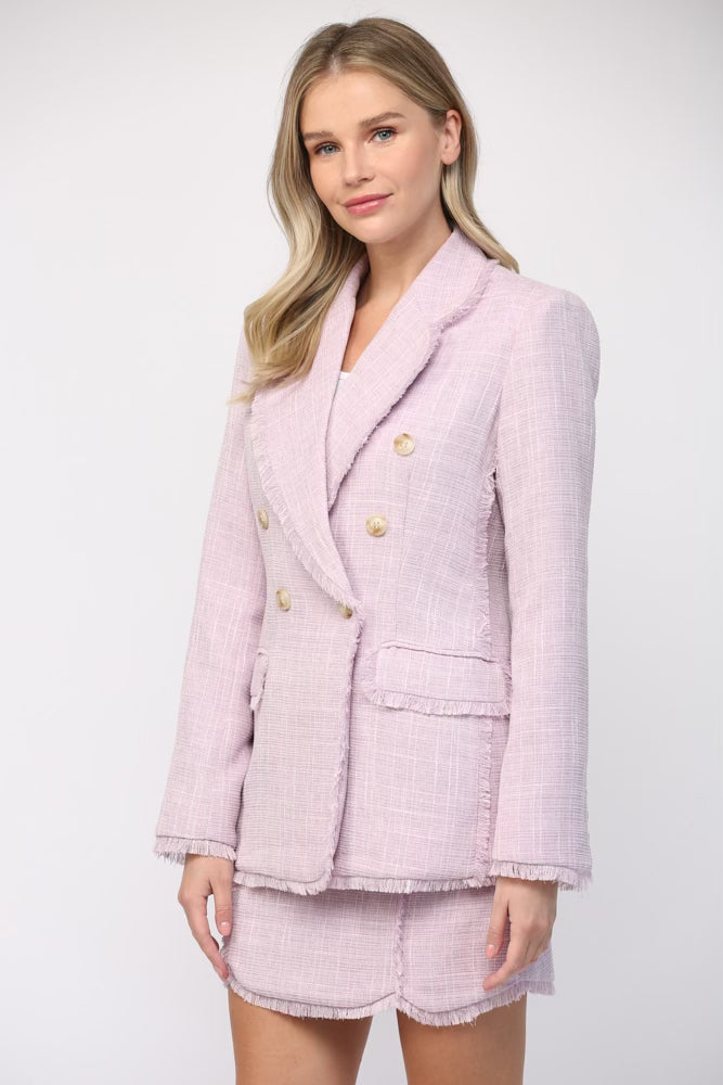 Lilac Tweed Blazer