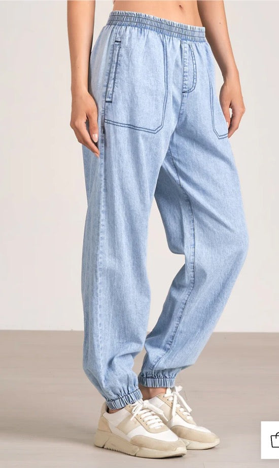 Blue Wash Joggers