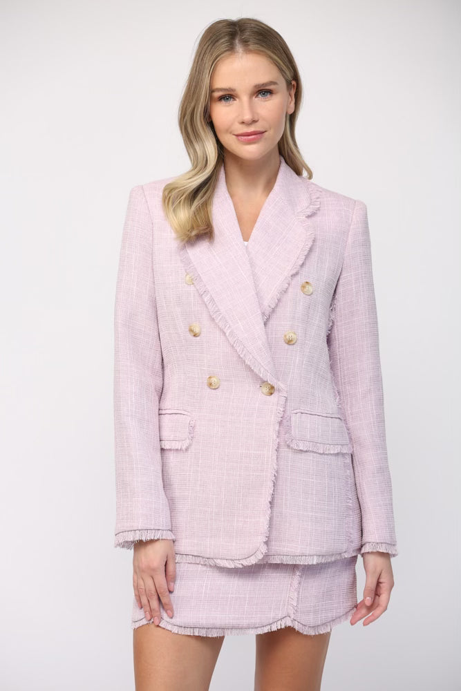 Lilac Tweed Blazer