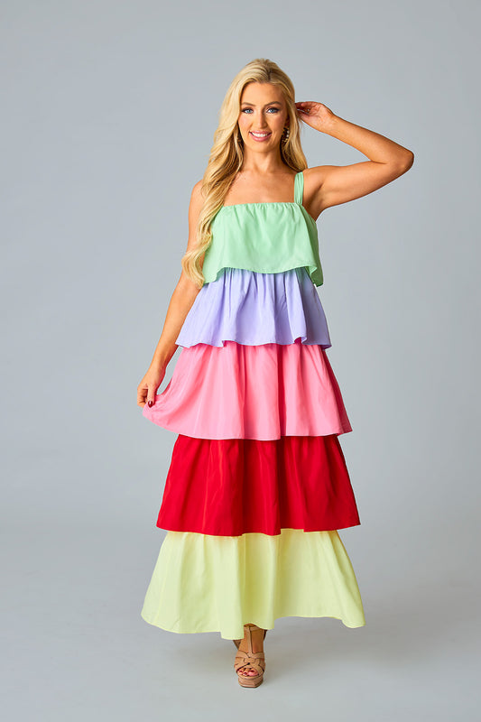 Callie Colorful Maxi Dress