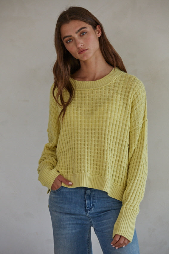 Yellow Baylor Sweater