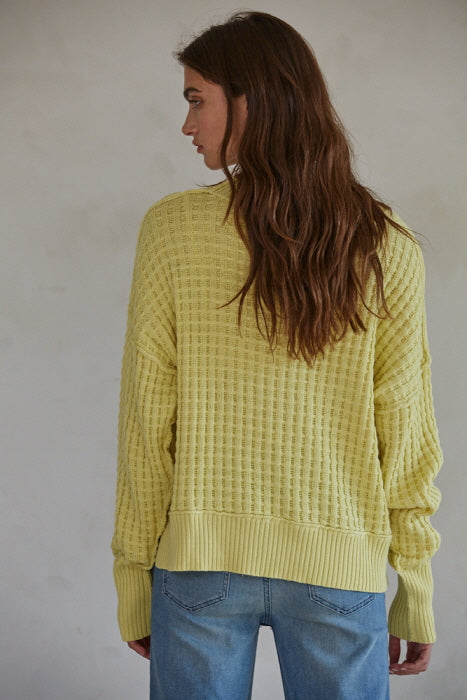 Yellow Baylor Sweater