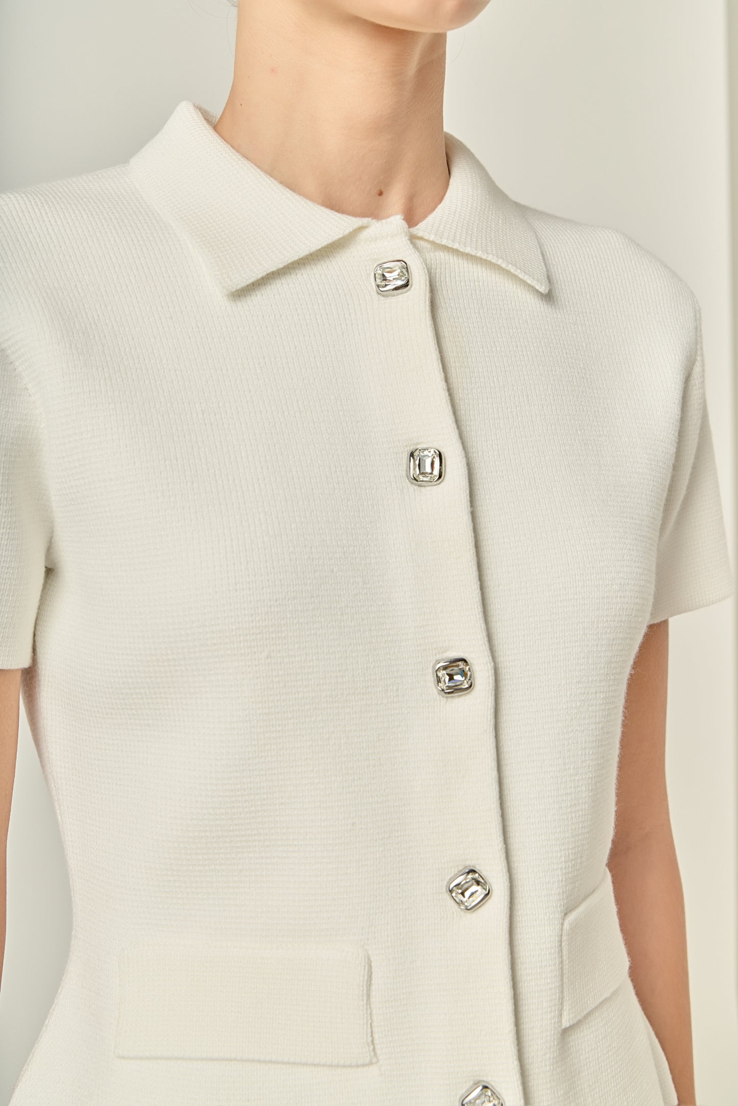 Jeweled Button Cardigan