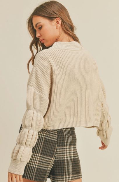 Detailed Mock Sweater (2 colors)