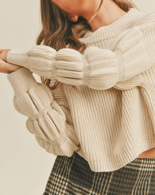 Detailed Mock Sweater (2 colors)