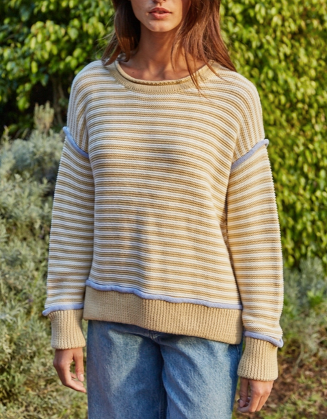 Stripe Contrast Sweater
