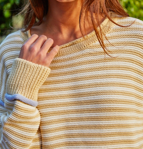 Stripe Contrast Sweater