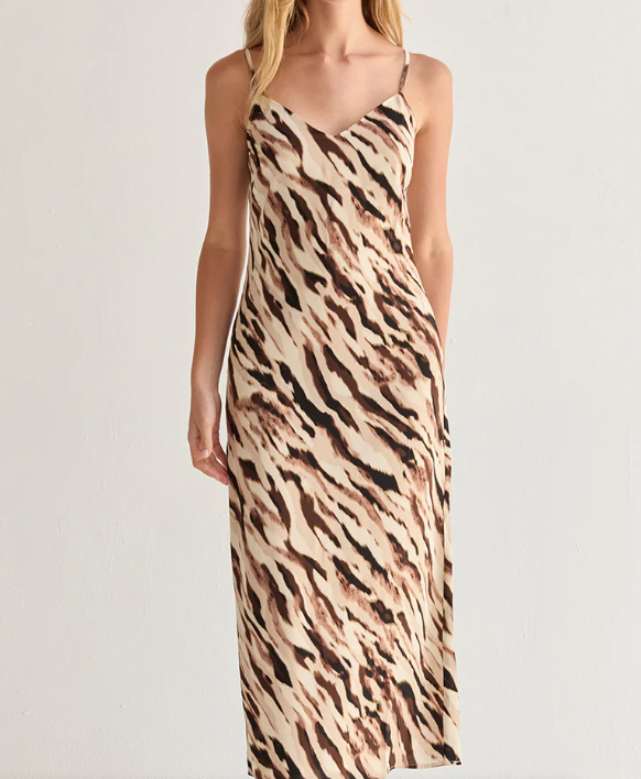 Kira Abstract Slip On Dress