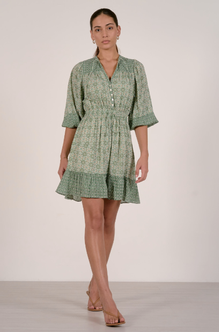 Green Boho Dress