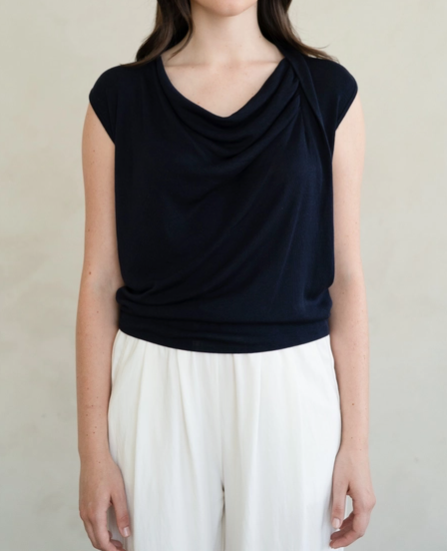 Sculpted Drape Top