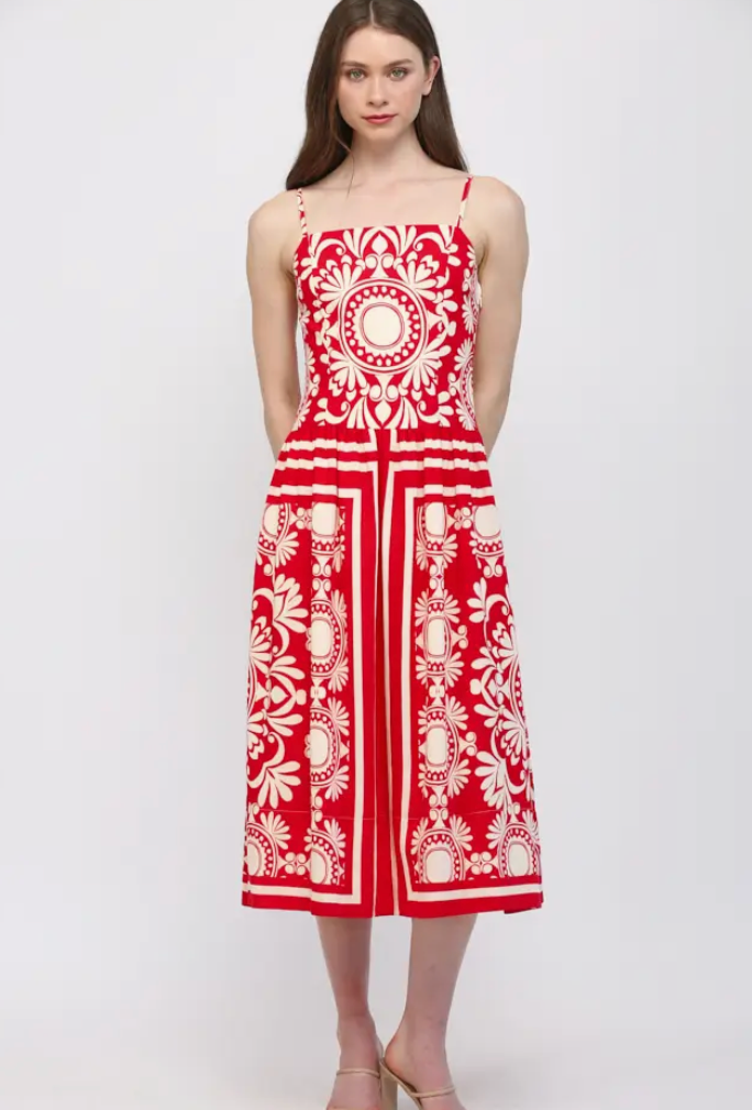 Red Midi Dress