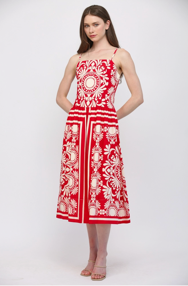 Red Midi Dress