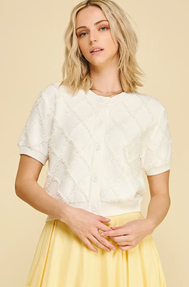 Diamond Pattern Cardigan