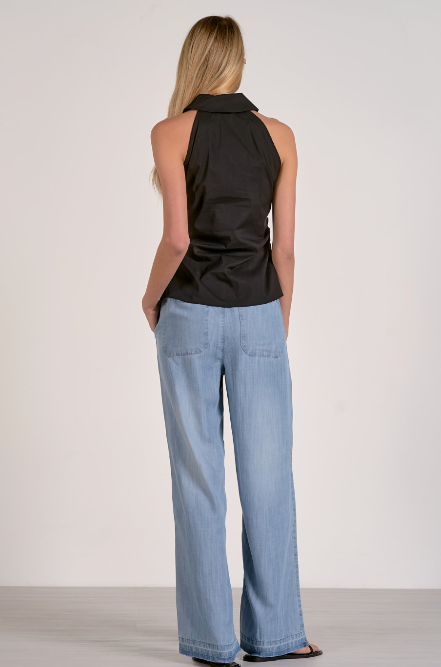 Black Collared Top