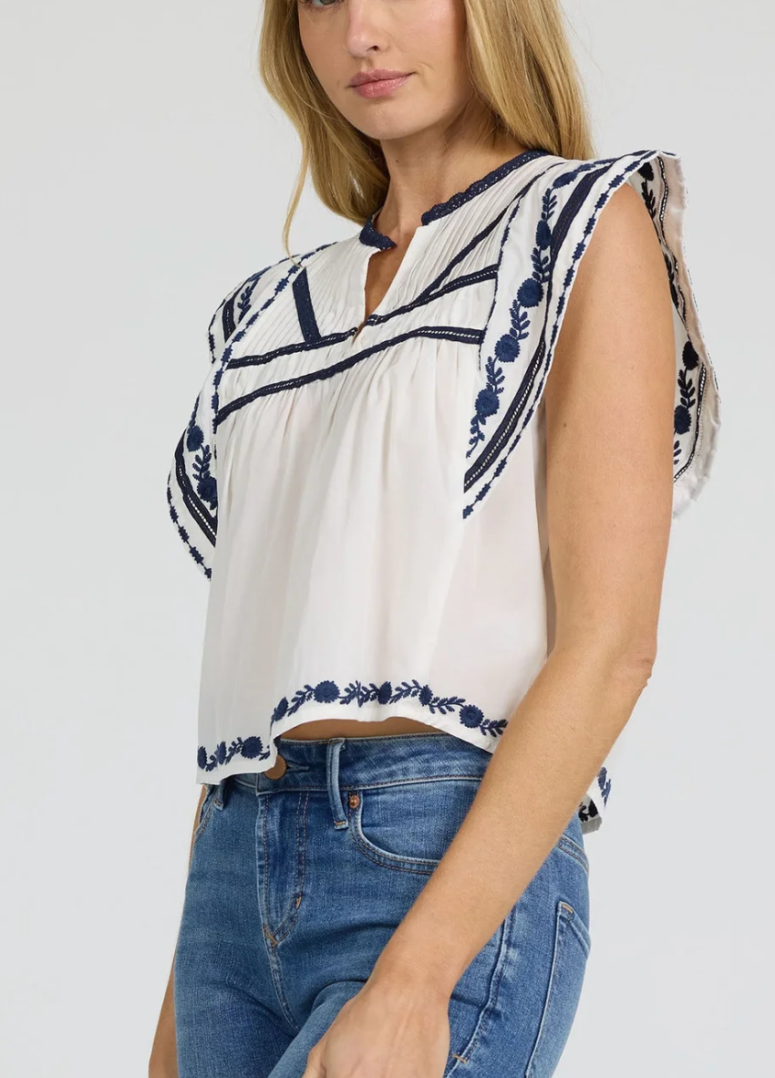Janel Ruffle Top