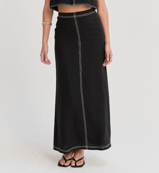 Kenzy Linen Maxi Skirt