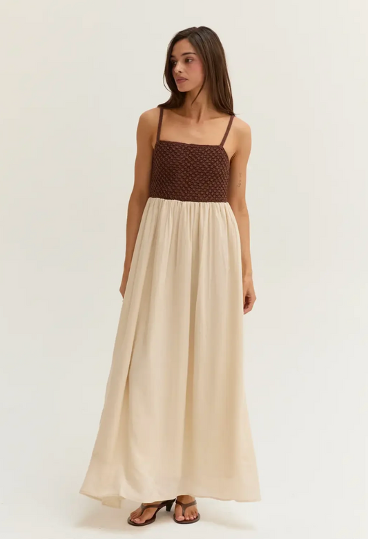 Jane Weave Mixed Media Dress
