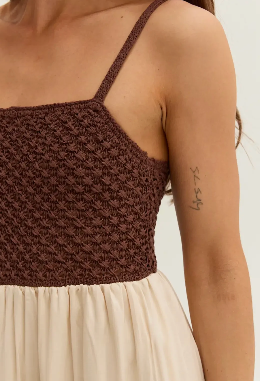 Jane Weave Mixed Media Dress