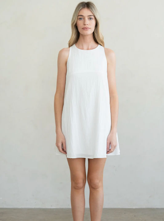 A-Line White Dress