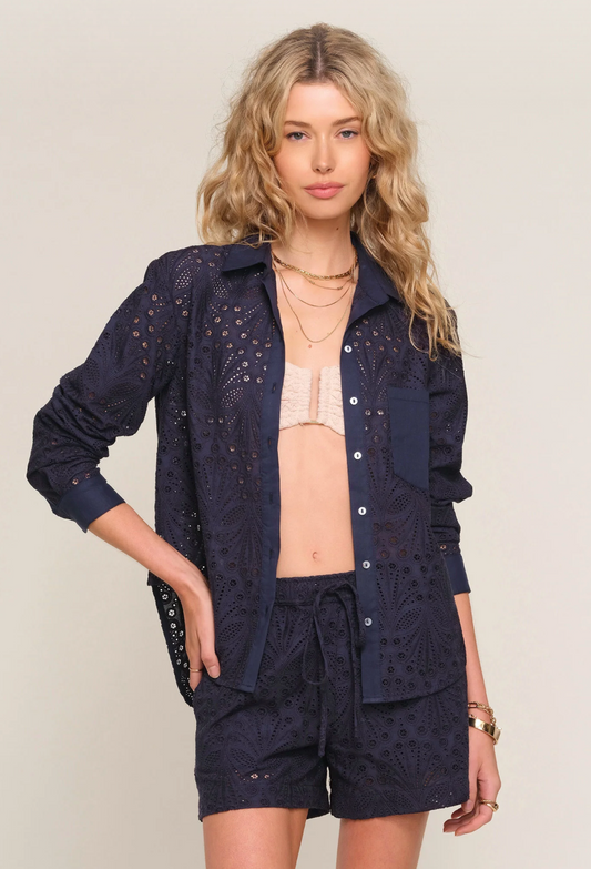 Gia Eyelet Top
