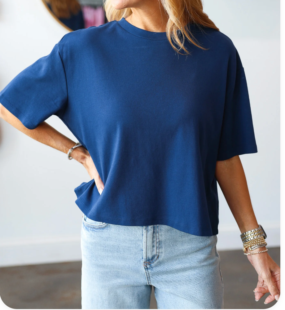 Maddox Navy Tee
