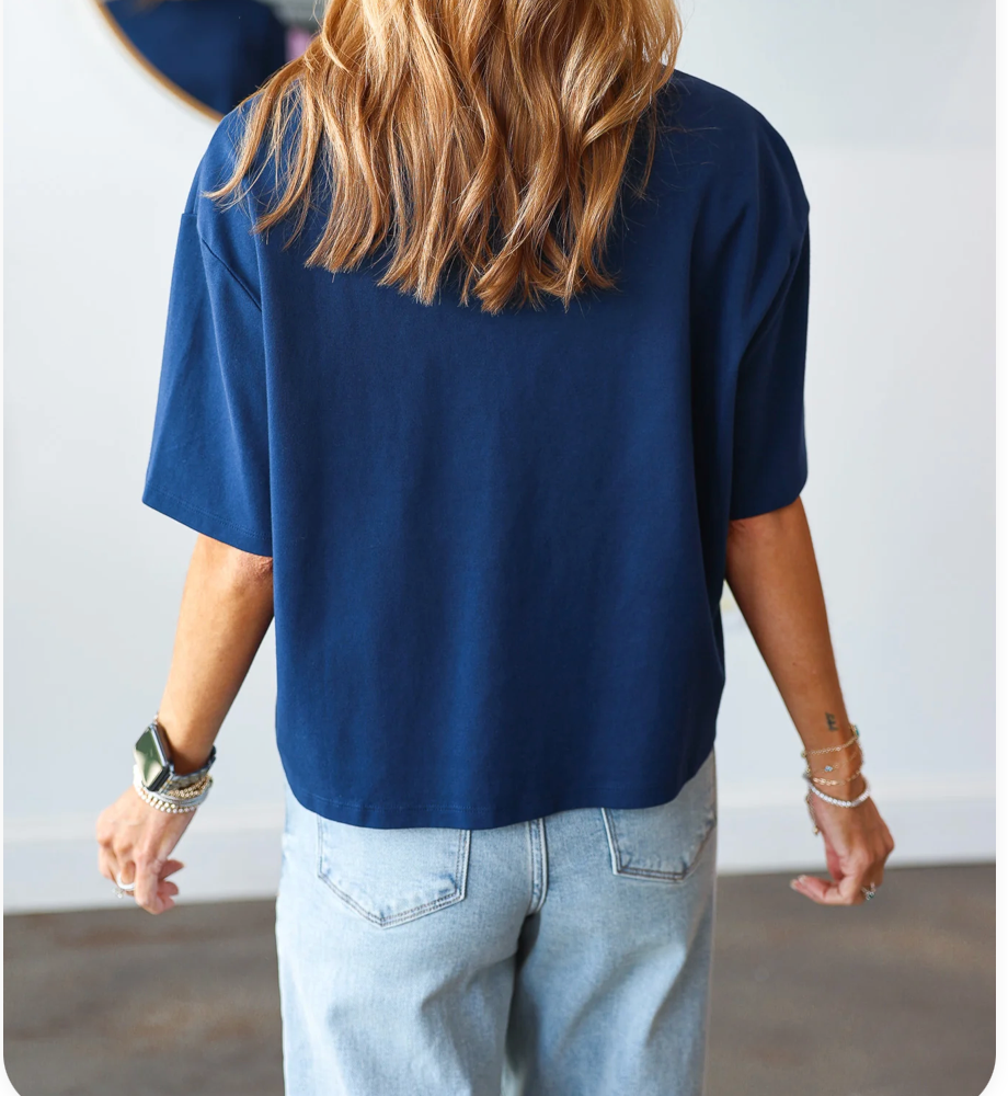 Maddox Navy Tee