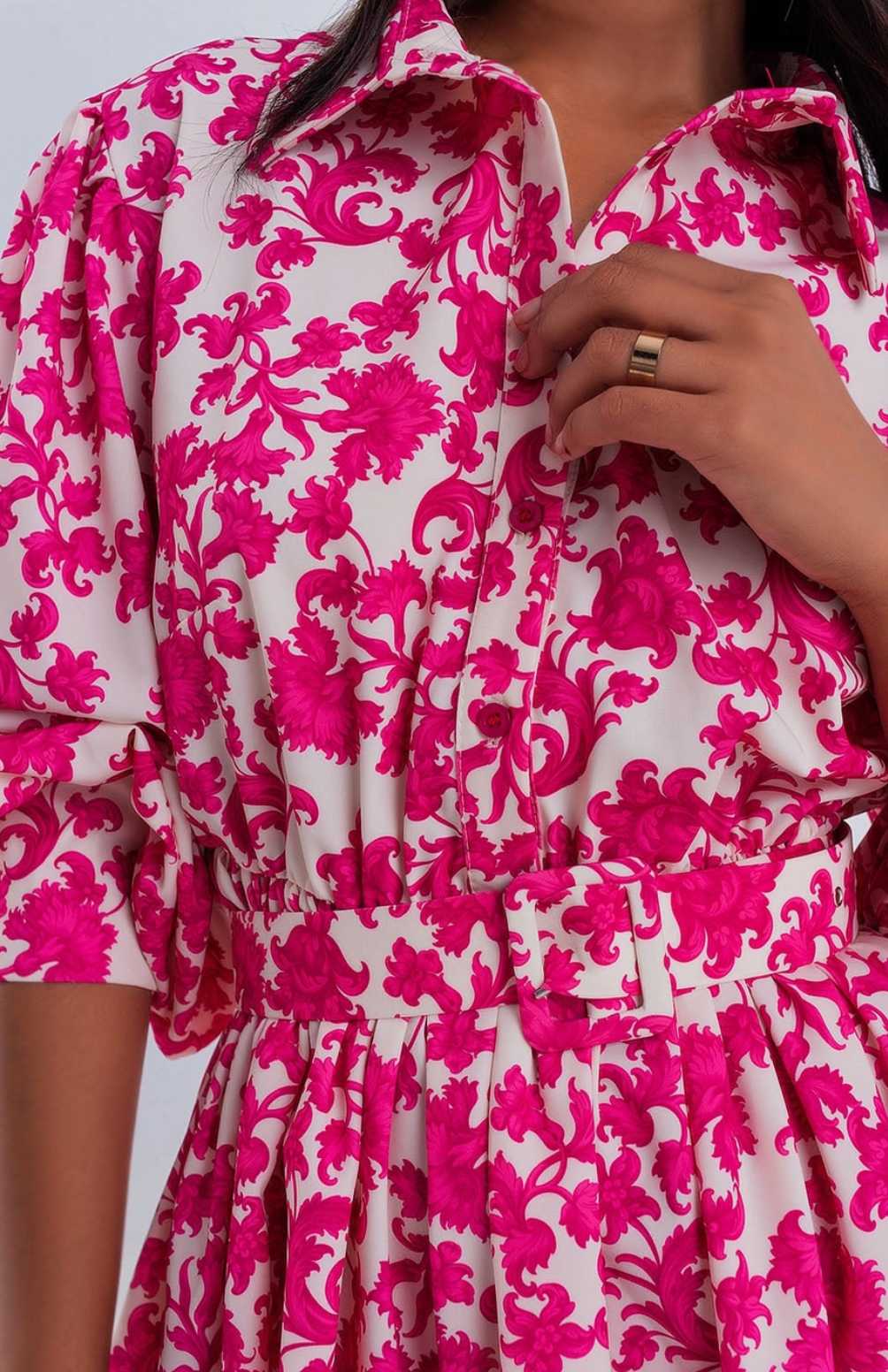 Smocked Vintage Floral Dress