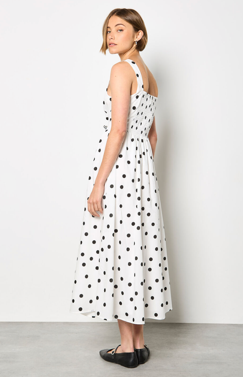 Polka Dot A-Line Dress