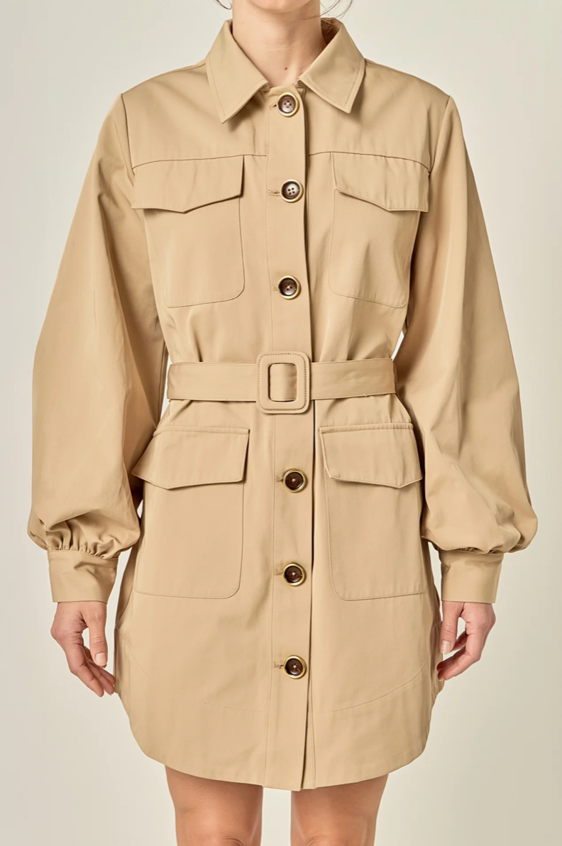 Trench Mini Dress