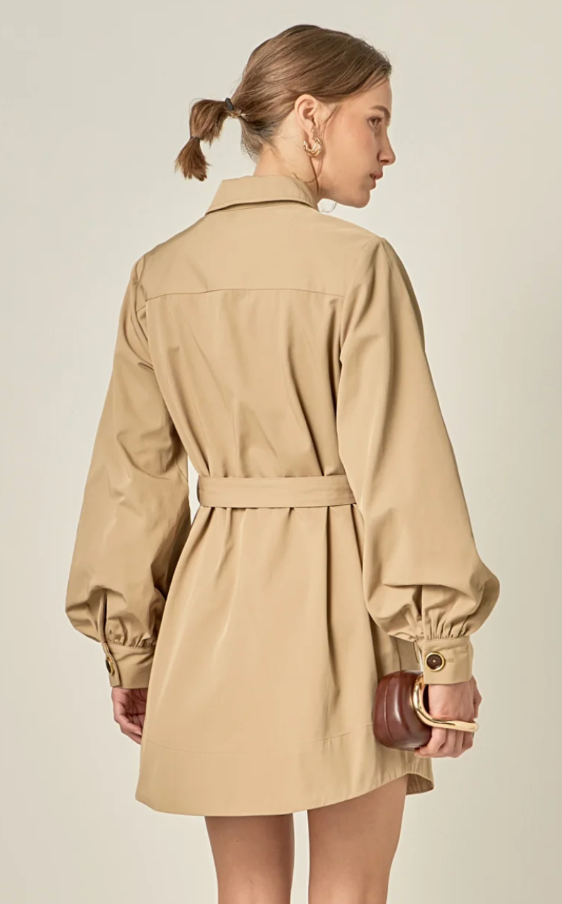 Trench Mini Dress