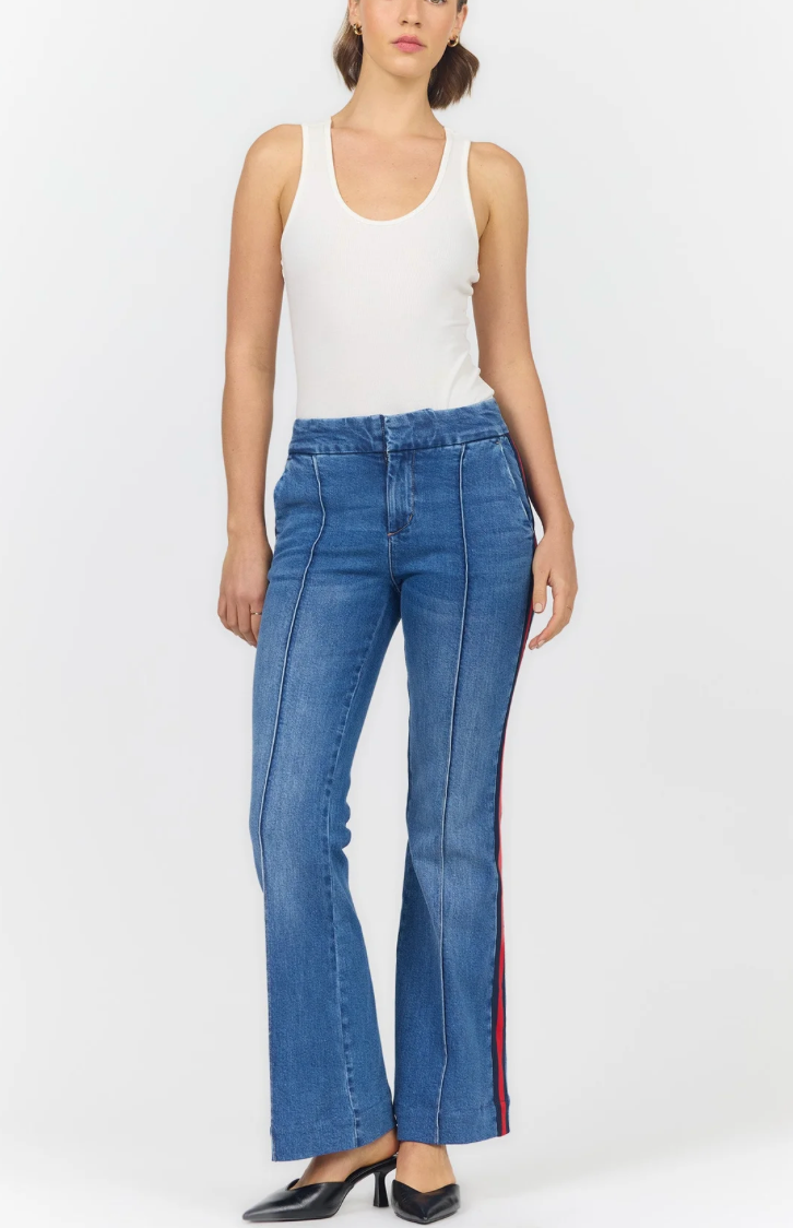 Florence Red Stripe Denim