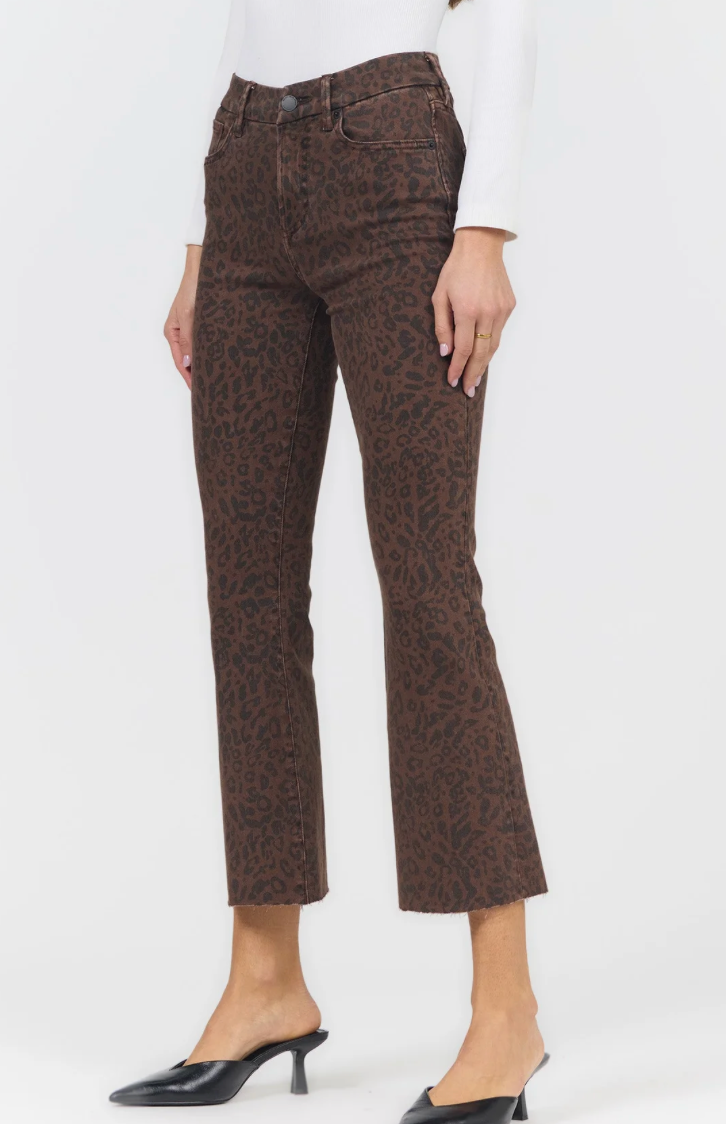 Leopard Jeanne Denim