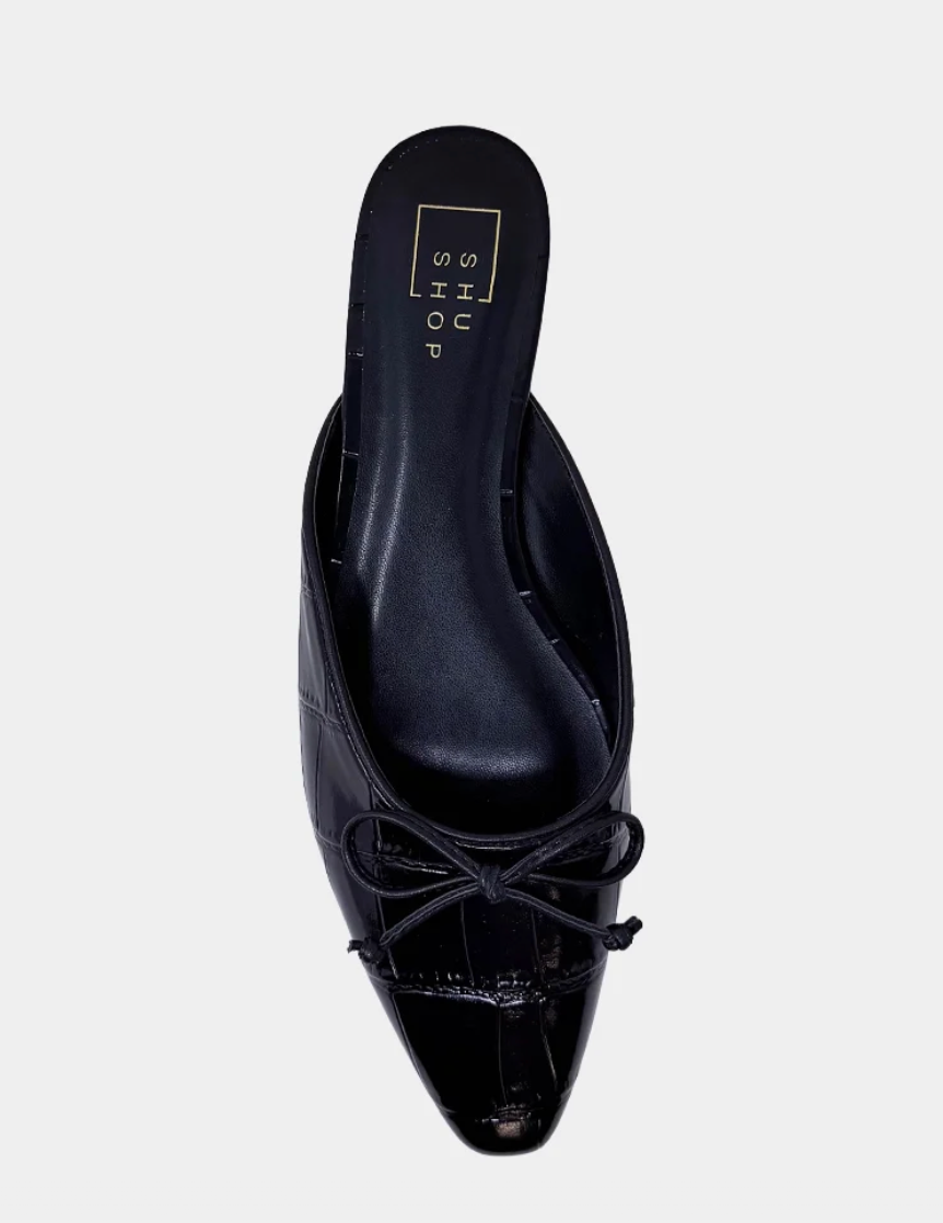Black Croc Shoe