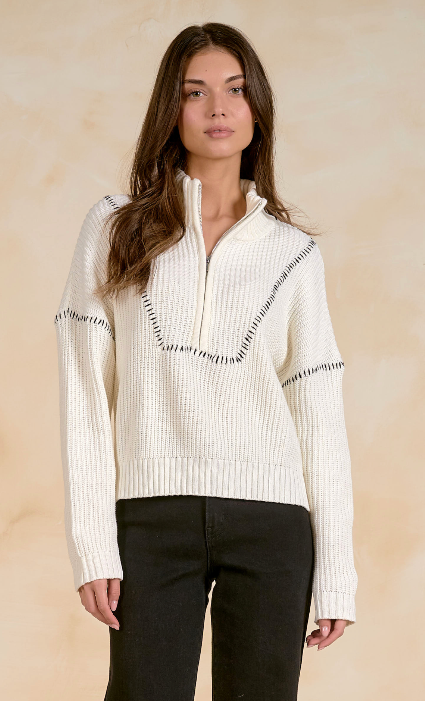 Off White Stitch Sweater